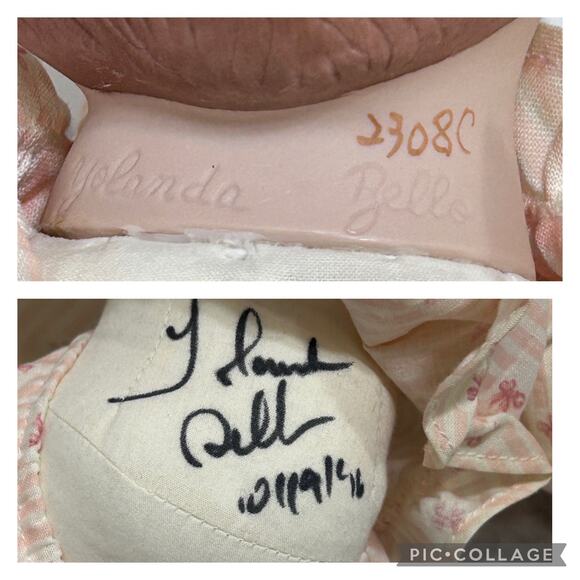 Emily Picture Perfect Babies Porcelain Doll Edwin M. Knowles 12" Yolanda Bello - Picture 8 of 10